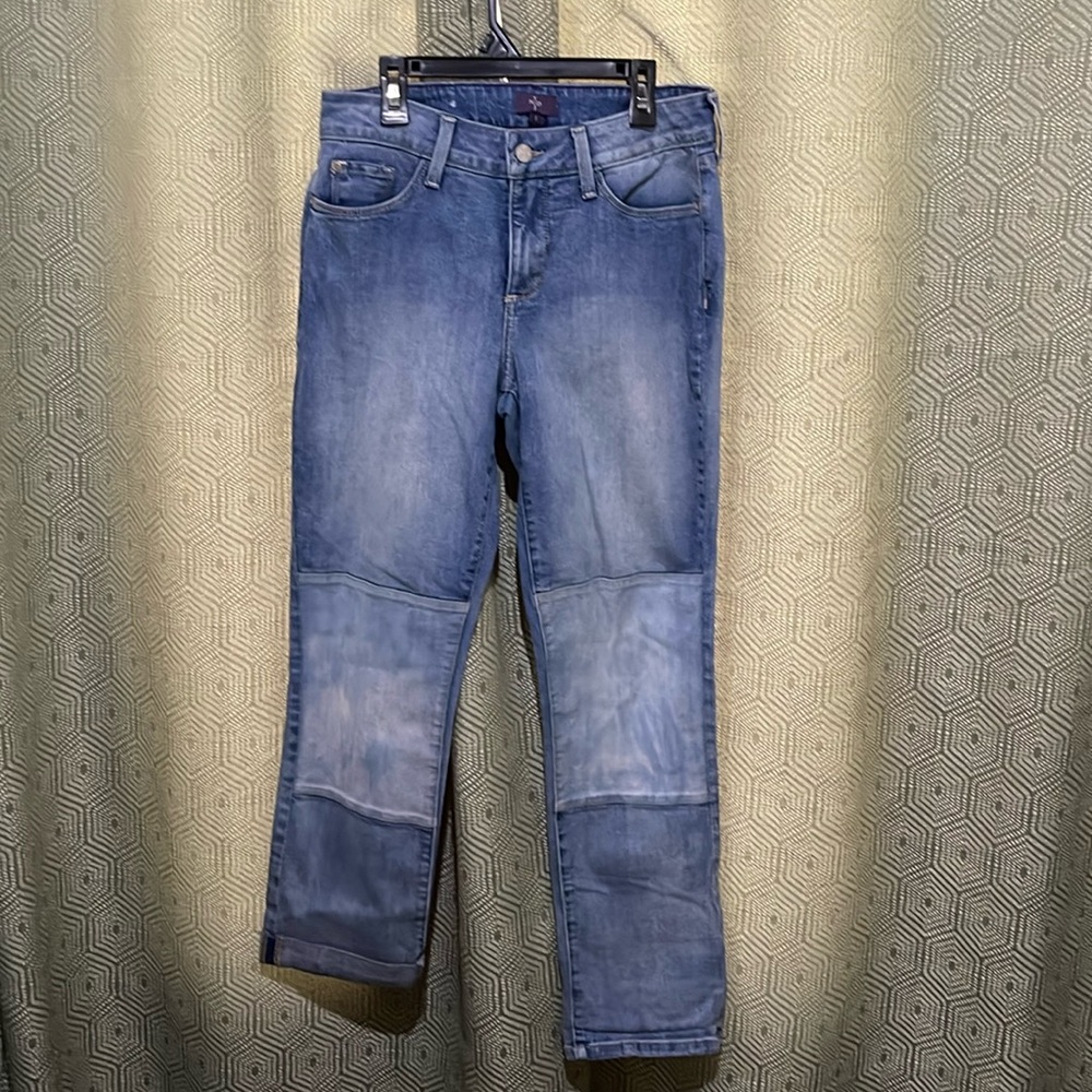 NYDJ size 2 (NWOT?) skinny patch jeans with stickers still inside jeans